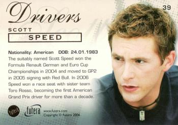 2006 Futera Grand Prix #39 Scott Speed Back