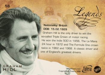 2006 Futera Grand Prix #56 Graham Hill Back