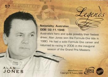 2006 Futera Grand Prix #57 Alan Jones Back