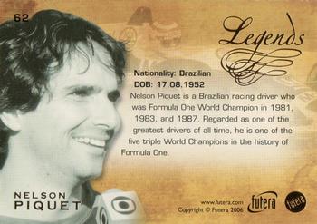 2006 Futera Grand Prix #62 Nelson Piquet Back