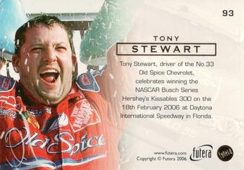 2006 Futera Grand Prix #93 Tony Stewart Back