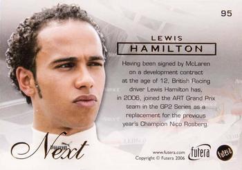 2006 Futera Grand Prix #95 Lewis Hamilton Back