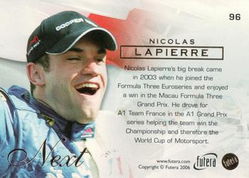 2006 Futera Grand Prix #96 Nicolas Lapierre Back