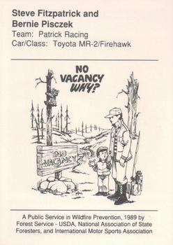 1989 Team Smokey GT #NNO Steve Fitzpatrick / Bernie Pisczek Back
