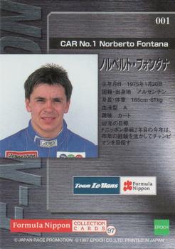 1997 Epoch Formula Nippon #001 Norberto Fontana Back