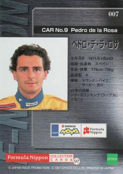1997 Epoch Formula Nippon #007 Pedro De La Rosa Back
