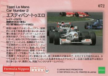1997 Epoch Formula Nippon #072 Esteban Tuero Back
