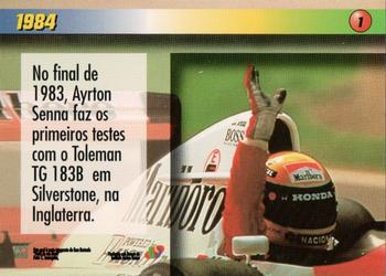 1995 Multi Editora Ayrton Senna #1 Ayrton Senna Back