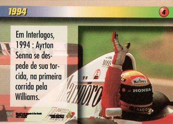 1995 Multi Editora Ayrton Senna #4 Ayrton Senna Back