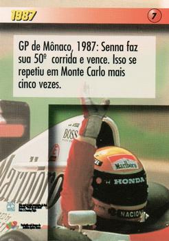 1995 Multi Editora Ayrton Senna #7 Ayrton Senna Back