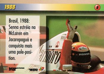 1995 Multi Editora Ayrton Senna #8 Ayrton Senna Back
