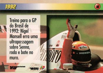 1995 Multi Editora Ayrton Senna #16 Ayrton Senna Back