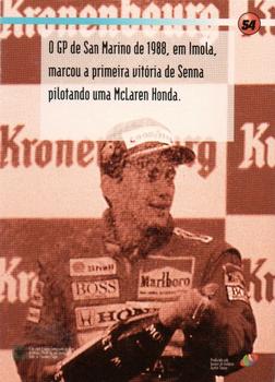 1995 Multi Editora Ayrton Senna #54 Ayrton Senna Back