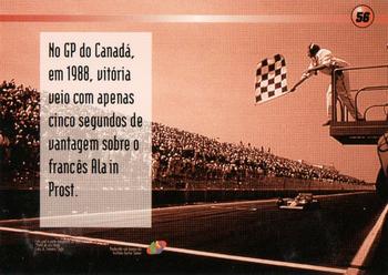 1995 Multi Editora Ayrton Senna #56 Ayrton Senna Back