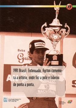 1995 Multi Editora Ayrton Senna #77 Ayrton Senna Back