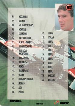 1995 Multi Editora Ayrton Senna #120 Checklist Back