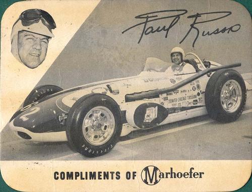 1963 Marhoefer Indianapolis Drivers #NNO Paul Russo Front