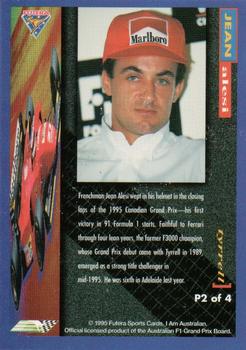1995 Futera Australian Formula One Grand Prix - Promo #P2 Jean Alesi Back