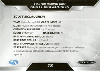 2013 ESP V8 Supercars #18 Scott McLaughlin Back