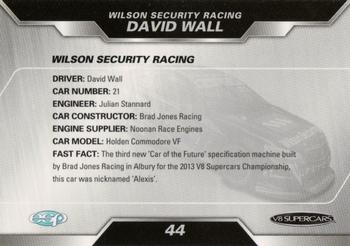 2013 ESP V8 Supercars #44 David Wall Back
