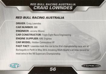2013 ESP V8 Supercars #56 Craig Lowndes Back