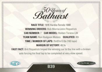 2013 ESP V8 Supercars - 50 Years of Bathurst #B39 Bob Morris / John Fitzpatrick Back