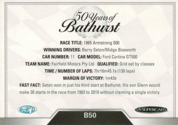 2013 ESP V8 Supercars - 50 Years of Bathurst #B50 Barry Seton / Midge Bosworth Back