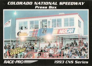 1993 Race-Pro - Promo #CL2 Press Box / Checklist #2 Front