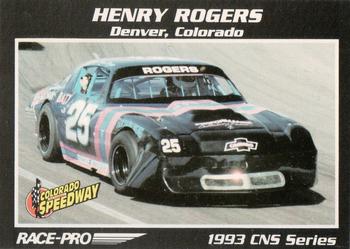 1993 Race-Pro - Promo #CNS #9 Henry Rogers Front