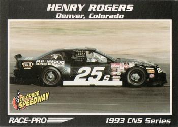 1993 Race-Pro - Promo #CNS #10 Henry Rogers Front