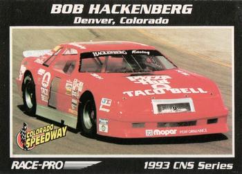 1993 Race-Pro - Promo #CNS #20 Bob Hackenberg Front