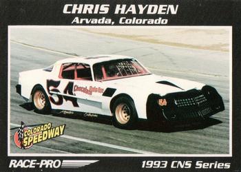 1993 Race-Pro - Promo #CNS #21 Chris Hayden Front