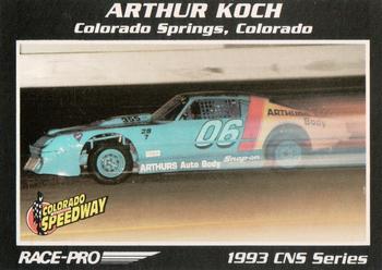 1993 Race-Pro - Promo #CNS #50 Arthur Koch Front
