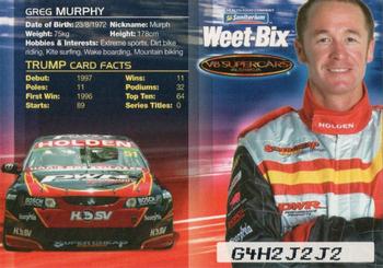 2005 Weet-Bix V8 Supercars #NNO Greg Murphy Back