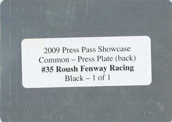 2009 Press Pass Showcase - Printing Plates Black Back #35 David Ragan/Greg Biffle/Matt Kenseth/Carl Edwards/Jamie McMurray Back