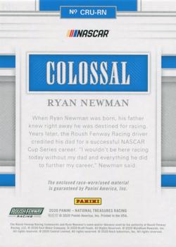 2020 Panini National Treasures - Colossal Race Used Tires #CRU-RN Ryan Newman Back