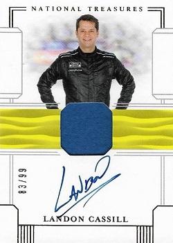 2020 Panini National Treasures - Firesuit Signatures #FS-LC Landon Cassill Front