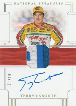 2020 Panini National Treasures - Firesuit Signatures Holo Gold #FS-TL Terry Labonte Front