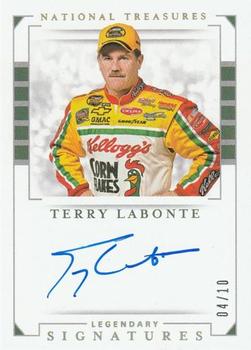 2020 Panini National Treasures - Legendary Signatures Holo Gold #LS-TL Terry Labonte Front
