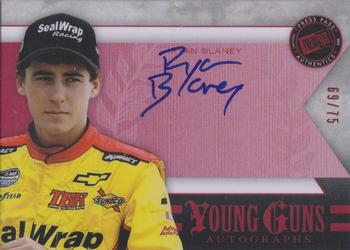 2012 Press Pass Fanfare - Young Guns Autographs Red #YG-RB Ryan Blaney Front