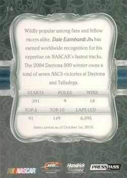 2010 Press Pass Five Star #14 Dale Earnhardt Jr.  Back