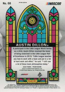 2020 Panini Prizm - White Sparkle Prizm #68 Austin Dillon Back