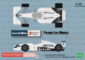 1997 Epoch Formula Nippon - Special #S-02 Esteban Tuero Back