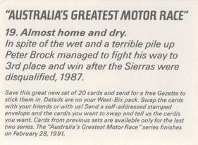 1990-91 Weet-Bix Australia's Greatest Motor Race #19 Peter Brock Back