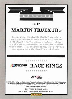 2021 Donruss #19 Martin Truex Jr. Back
