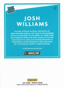 2021 Donruss #29 Josh Williams Back