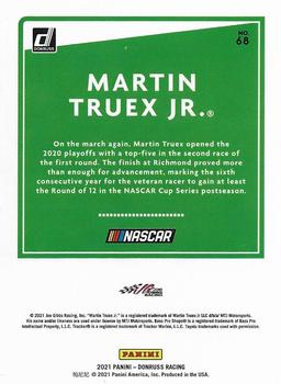 2021 Donruss #68 Martin Truex Jr. Back