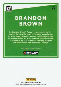 2021 Donruss #82 Brandon Brown Back