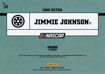2021 Donruss #138 Jimmie Johnson Back