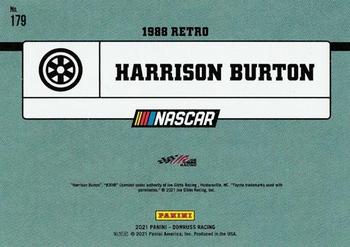 2021 Donruss #179 Harrison Burton Back